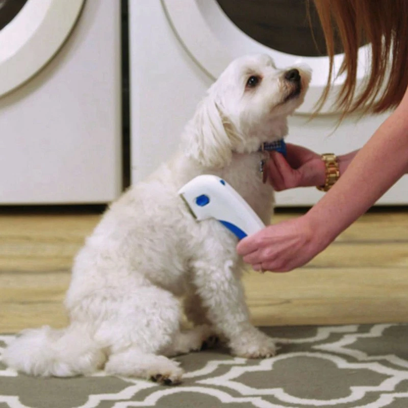NEW-New Pet Flea скребок для расчески электрический питомец собака и кошачьи клещи средство от блох щетка для домашних животных Удобная белая кисть расческа товары для собак