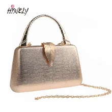 Новинка, модная вечерняя сумка в виде листьев, расшитая блестками, клатч, сумочка для невесты,, сумка на плечо на цепочке для свадебной вечеринки, хит, WY217