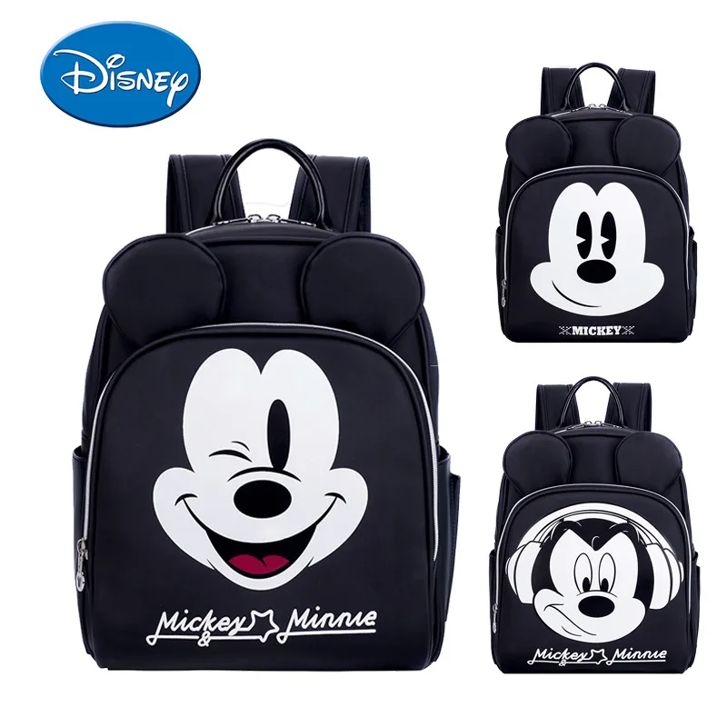 

Disney Mummy Bag Multi-function Large-capacity Baby Diaper Bag Hand-held Waterproof Bag Collect Bag Traval Mickey Mouse Backpack
