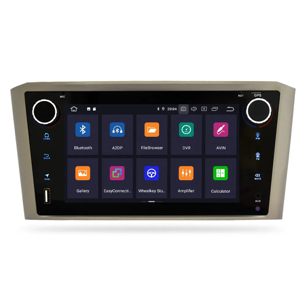 Android 9,0 автомобильный Радио dvd-плеер навигация для Toyota Avensis T25 2003-2008 gps стерео wifi Bluetooth мультимедиа
