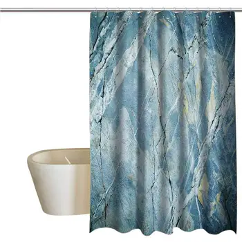 

Marble Elegant Shower Curtains Exquisite Granite Stone Architecture Floor Artistic Nature Faded Rock Picture Waterproof Fabric