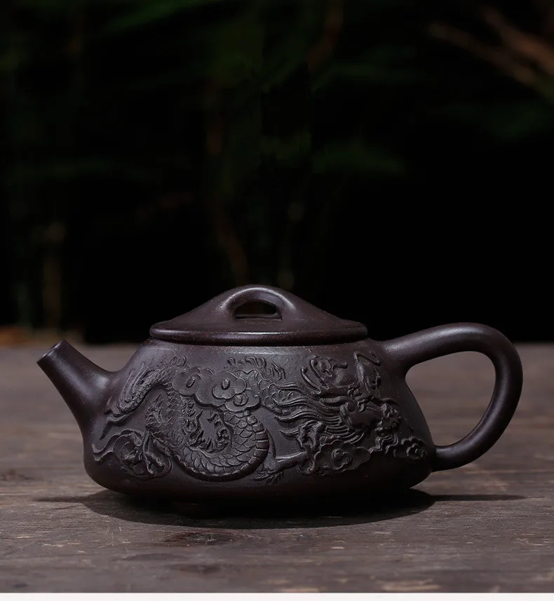 Китайский керамический чайник, чайный горшок из исинской глины Zisha, чайный набор Gongfu, фарфоровый чайник 210 мл, высокое качество, Новое поступление, с подарочной коробкой
