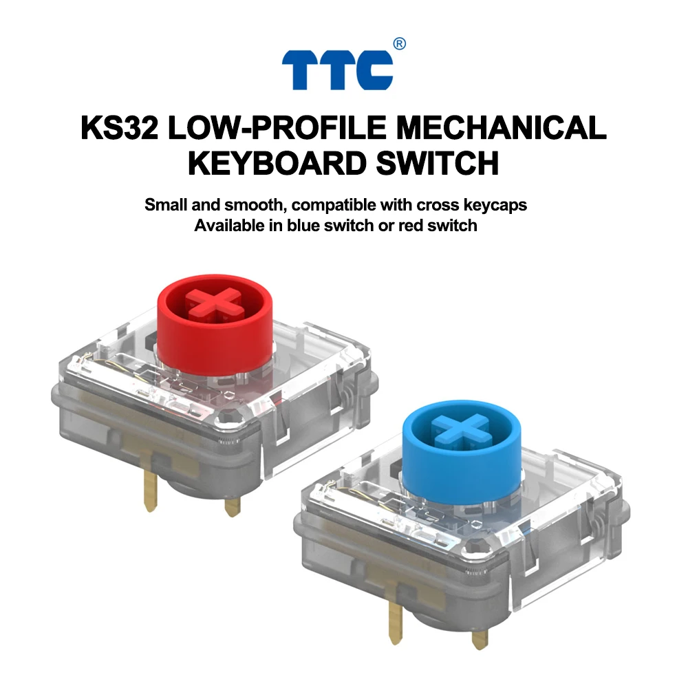 ttc-ks32-low-profile-switches-for-mechanical-keyboard-click-linear-blue