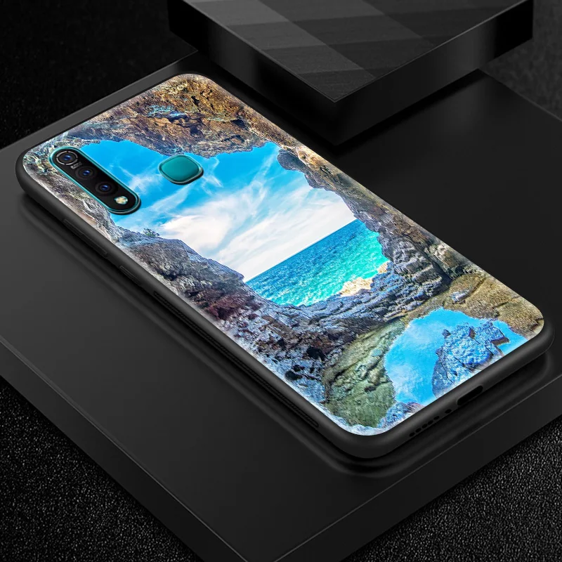 H115 Закаленное Стекло КРЫШКА ДЛЯ VIVO Y71 Y75 Y79 Y83 Y85 Y93 Y97 X21i UD X23 X27 Pro Z3 Z5X V5S V7 плюс V9 V11i iQOO узор цветение Funda - Цвет: H115