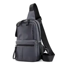 Men's Chest Bag Outdoor Multi-Function Messenger Bag Multi-Layer Zipper Pack Shoulder Pocket Rucksack Bag