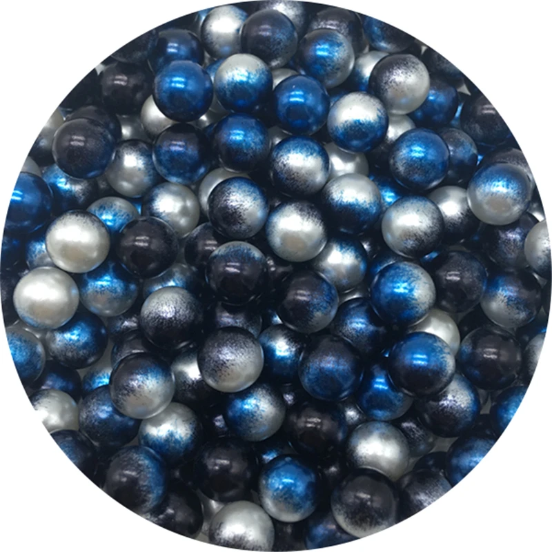 No holes Acrylic Imitation Pearls Spacer Beads 5