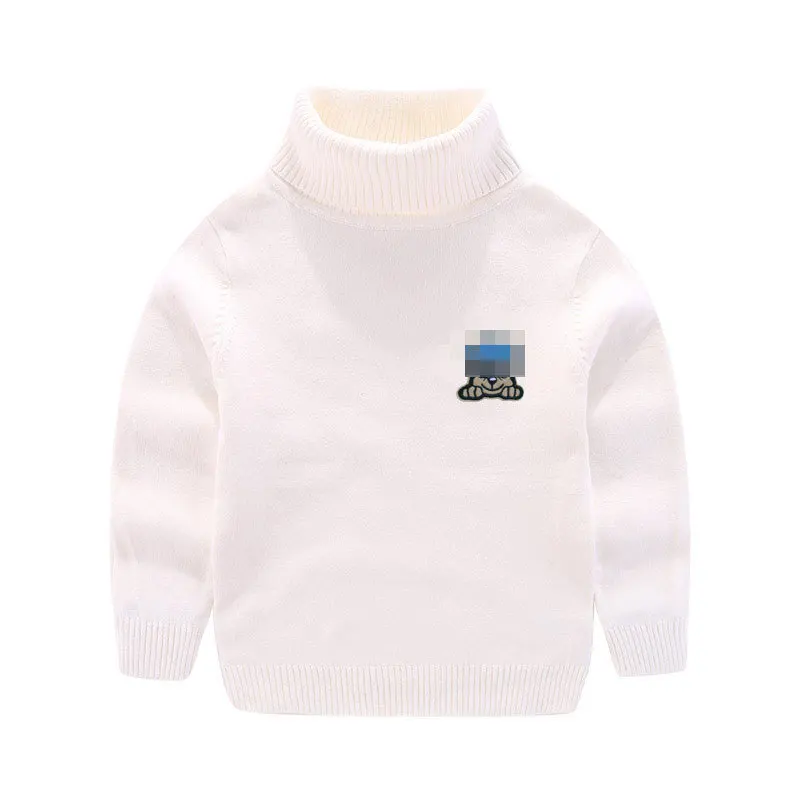 

Childrenswear Children Autumn And Winter Elasticity Base Sweater High Collar Cartoon Puppy Wangwang Men's Small CHILDREN'S Sweat