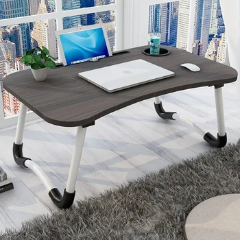 

High quality home portable folding bed notebook support frame bedroom living room small computer desk student study table