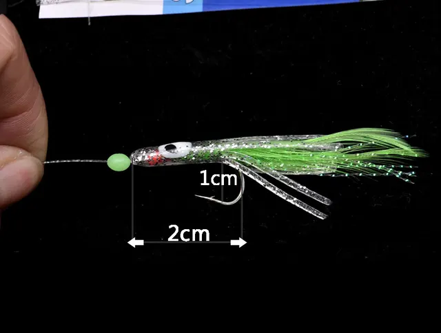 Sabiki Tubertini 10 Confezioni Di Piume Per Pesca Sabiki - Esche Per Sgombro, Merluzzo E Pesce Azzurro Marzocchi Shiver - Foto 3