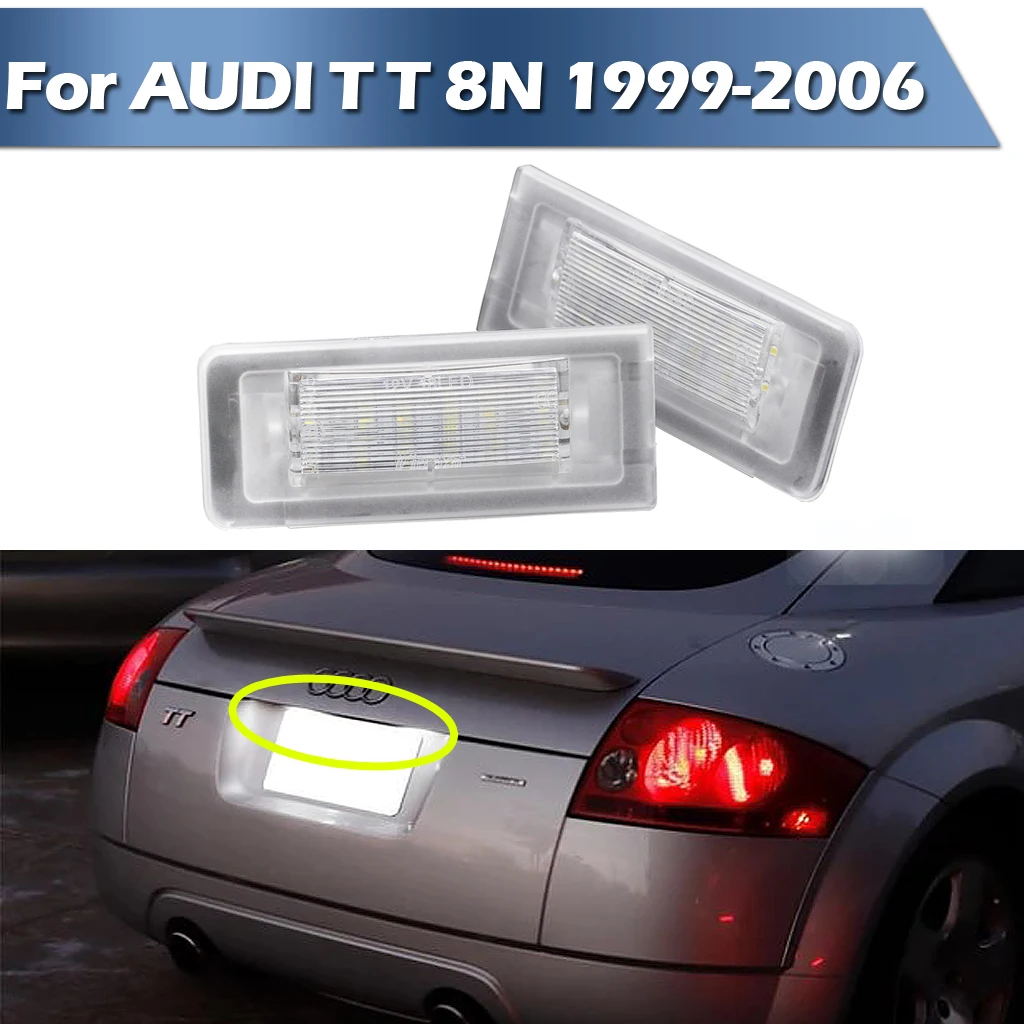 audi tt license plate light