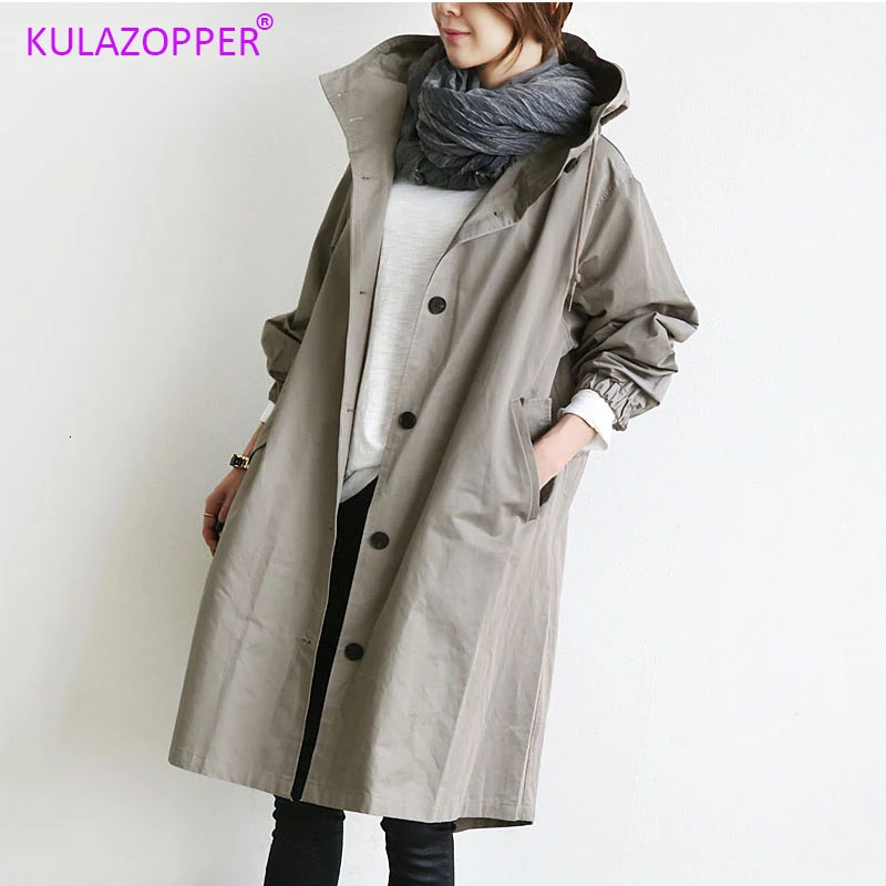 KULAZOPPER 2019 Новые однотонные Цвет Повседневное в Корейском стиле с капюшоном и