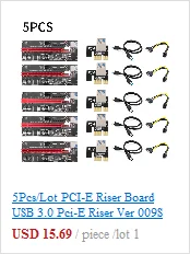 1pcs  PCI-E Riser Card 30CM 60CM 100CM USB 3.0 Cable PCI Express 1X to 16X Extender PCIe Adapter for GPU Miner Mining Blue