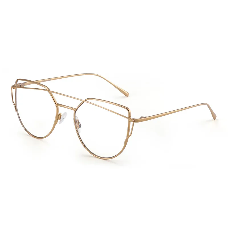 Gold JM Cateye синий светильник, блокирующие компьютерные очки для женщин, очки для видеоигр, снижают напряжение глаз - Цвет оправы: Gold