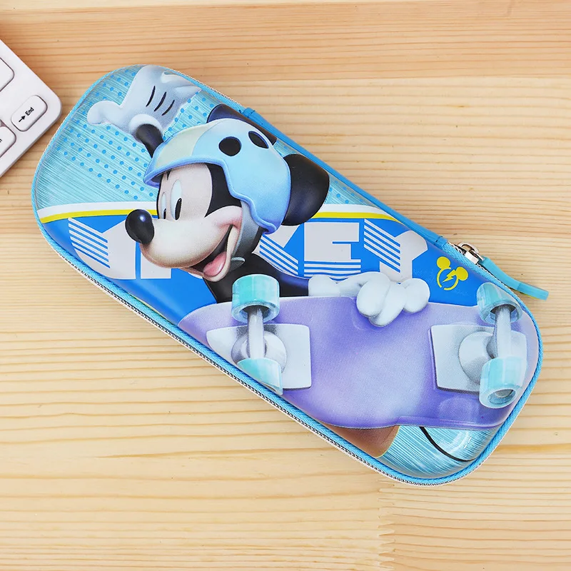 Disney student pencil bag Mickey cartoon stationery pencil case school supplies boy gift - Цвет: B