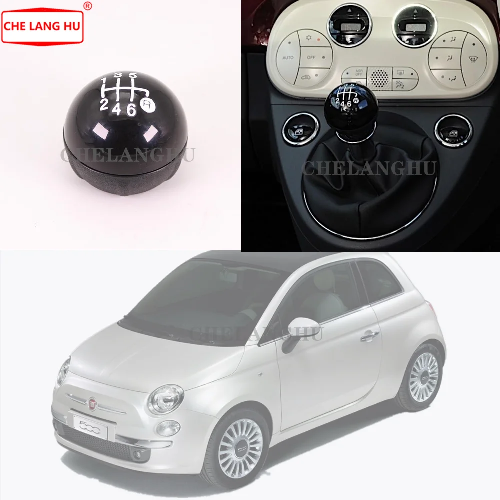 Для Fiat 500 2007 2008 2009 2010 2011 2012 2013 авто-Стайлинг 6 Скорость Шестерни ручка переключения уровня