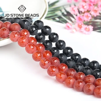 

Wholesale Matte Natural Buddha Agate Loose Beads For Bracelet Diy Men Good Luck Jewelry Accessories Frost Tibeten Red Agate