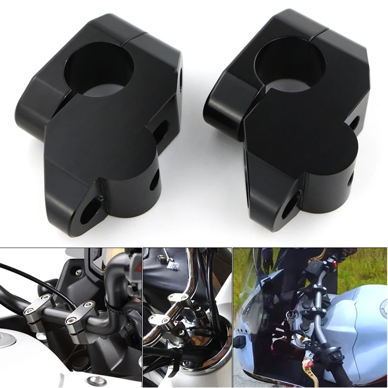 

For Polaris Predator 500 2003 2004 2005 22mm 7/8" Handlebar Risers Mounting Back Moved Up Extension Raised Standard Bar Risers