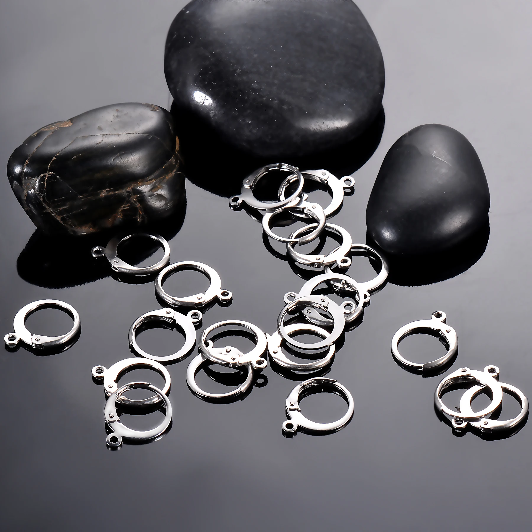 20Pcs/Lot Stainless Steel French Earring Clasps Hooks Men Women DIY Components For Ear Jewelry Making Findings Not Allergic 4