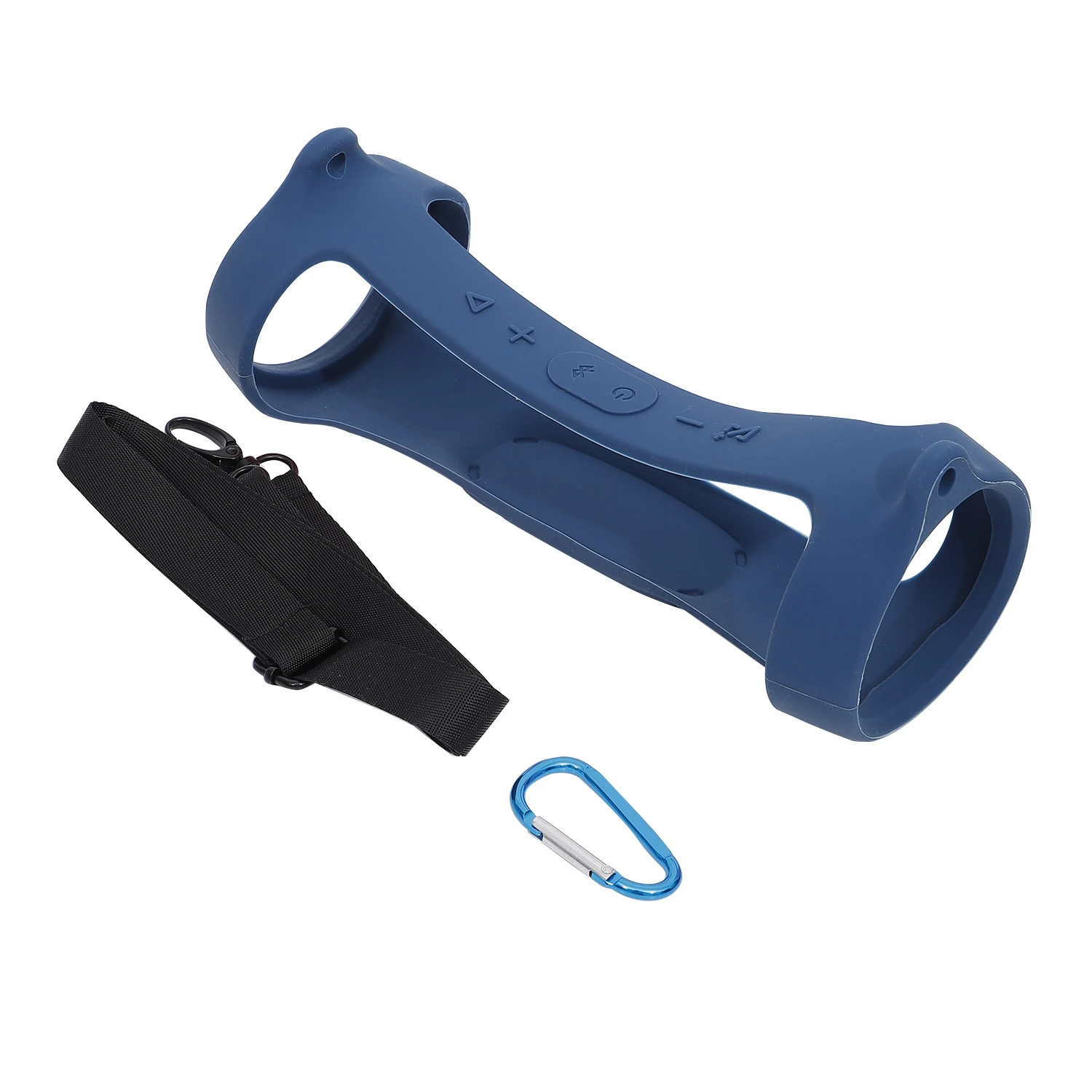 nova capa de silicone pele com alça mosquetão para jbl carga portátil sem fio bluetooth