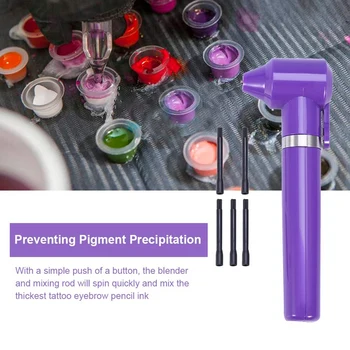 

Electric Tattoo Pigment Ink Mixer Blender Tattoo Accessory with 5 Mixing Sticks