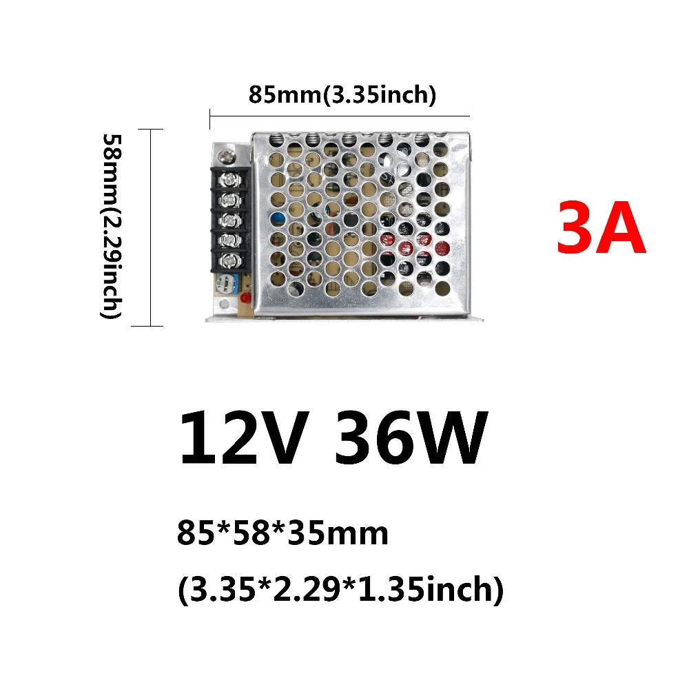 DC12V светодиодный Driver12W/15 Вт/24 Вт/25 Вт/36 Вт/60 Вт/80 Вт/100 Вт/120 Вт светодиодный s Питание постоянный ток Напряжение Управление светильник переменного тока трансформаторы