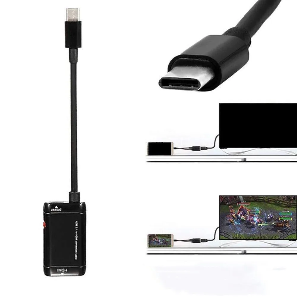 Адаптер USB C HDMI кабель Type 3 1 для MHL Android планшетов адаптер типа линия