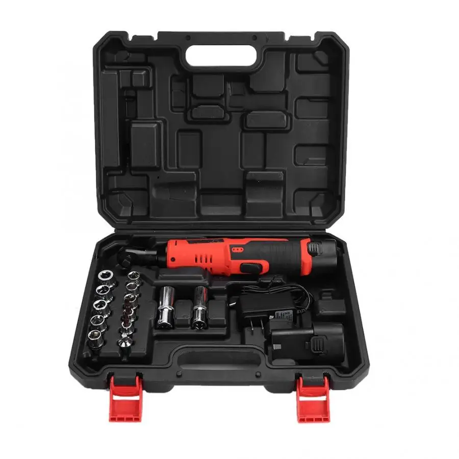 

12V Electric Spanners Ratchet Wrench Kit Multi-Purpose Tool 100-240V US Plug Chrome Vanadium Steel Wrenches Car Repair Tools