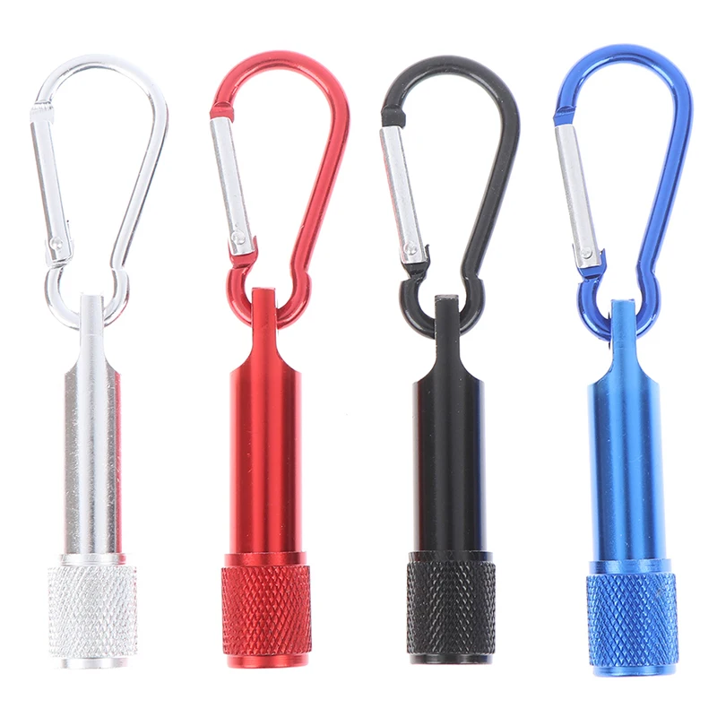 Portable Carabiner Flashlight Mini Bright Flashlight LED Flashlight Outdoor Camping Hiking Climbing  Emergency Tools Accessories
