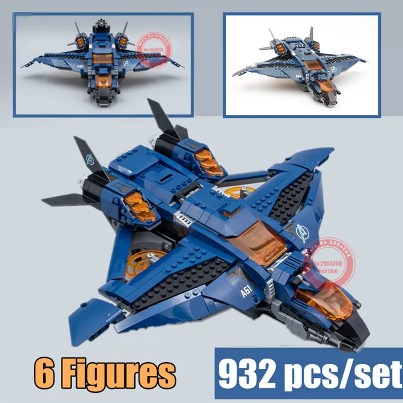 

New Superheroes Ultimate Quinjet Fit Legoings Avengers Marvel Endgame Building Blocks Bricks 76126 Toy Kid Gift Birthday