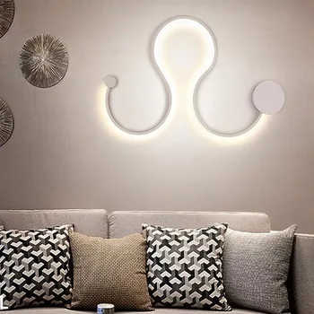 

High Quality Modern Simple ABSTRACT LED Wall Light Nordic Designer Sconces Led Bedroom Bedside Corridor Hotel Restaurant Decor
