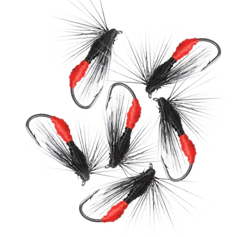 5/10Pcs Artificial Ant Fly Butt Ants Fishing Bait for Trout Fly Fishing Hook Size 10#/14#/16#