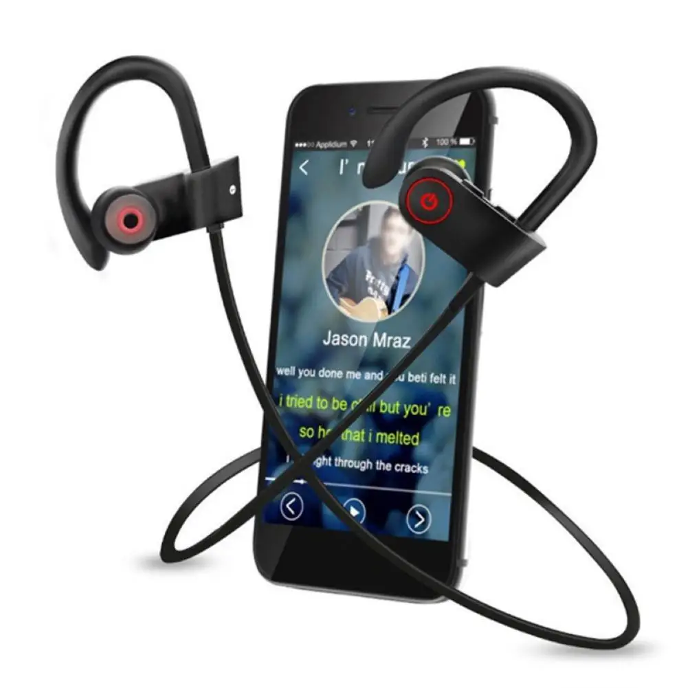 

Original Wireless Bluetooth Headphones HiFi Stereo Wireless Earphones IPX4 Waterproof Sport Earbuds With Mic Ear Hook Headset