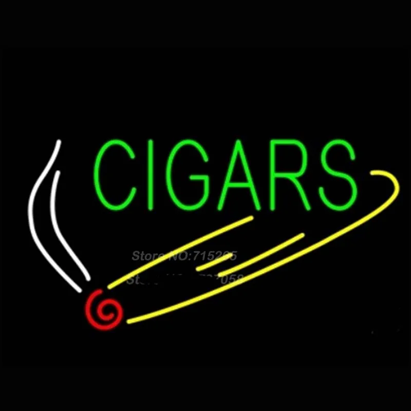 CIGARS Neon Light Signs Glass tube neon lamp For room Bedroom Decor Beer bar signs wall lights party decoration light custom | Лампы и