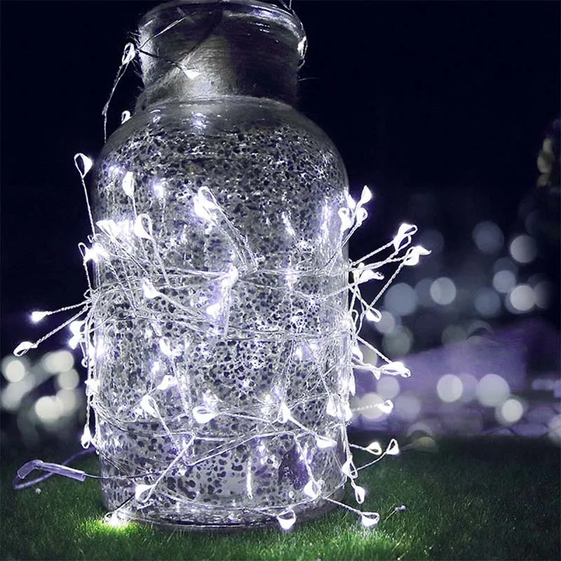 LED Firecracker String Light 2M 200 Bulbs Remote Control 8 Model Fairy Lights Christmas New Year Wedding Party Decoration Lamp (39)
