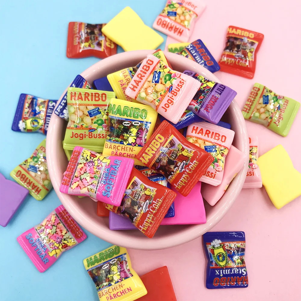 Кавайные Мультяшные искусственные конфеты 30 шт. искусственная еда кабошон с