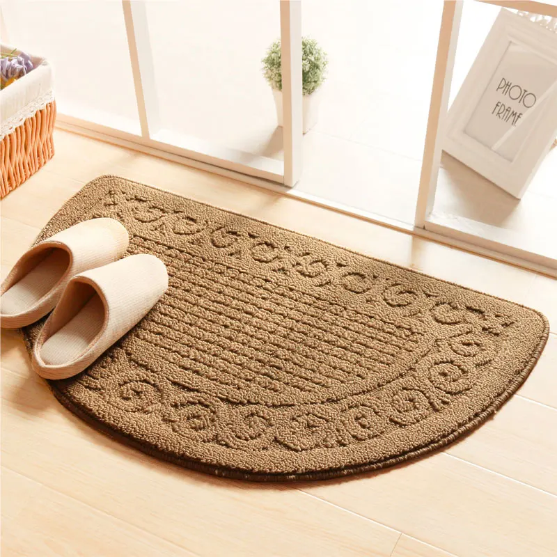 4 Retro Semicircle Carpet Anti-dust Removal Function Mat Living Room Carpet Bathroom Mat Bathroom Non-slip Tread Classical Style - Цвет: 4