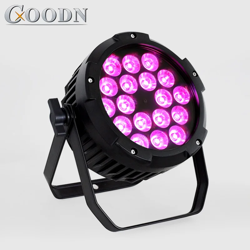 Светодиодный настенный светильник для мытья стен, напольный плоский светодиодный светильник 18*18 Вт RGBAW + UV 6в1 Цвет IP65