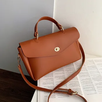 

Small handbag for women 2019 new Korean fashion lock small square bag Versatile Single Shoulder Messenger Bag