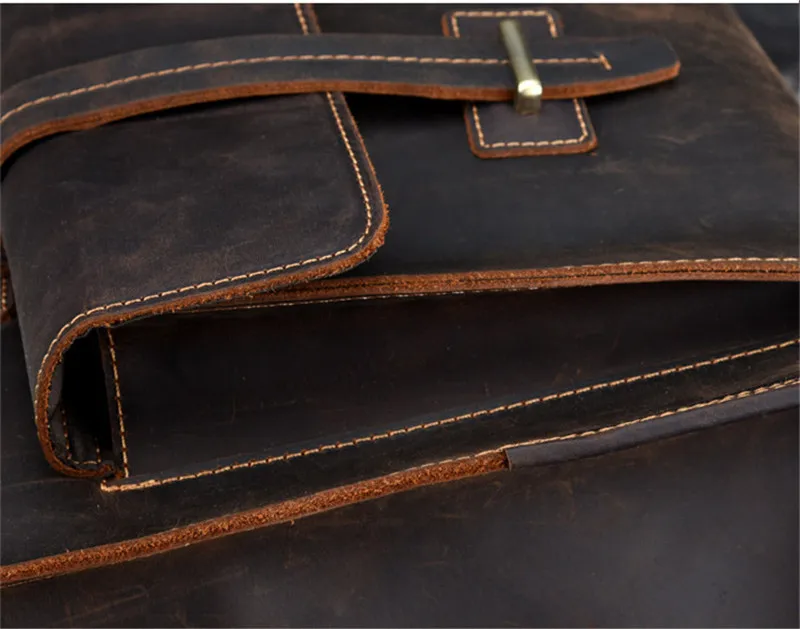 PNDME винтажный высококачественный мужской портфель из натуральной кожи большой емкости из воловьей кожи, деловые сумки-мессенджеры, сумка