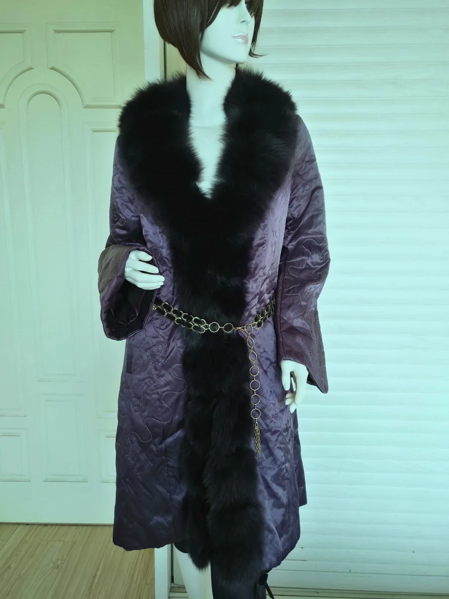 Специальное предложение, куртка из натурального Лисьего меха, женская шуба из натурального меха, воротник из лисьего меха с хлопковой подкладкой, зимняя теплая верхняя одежда