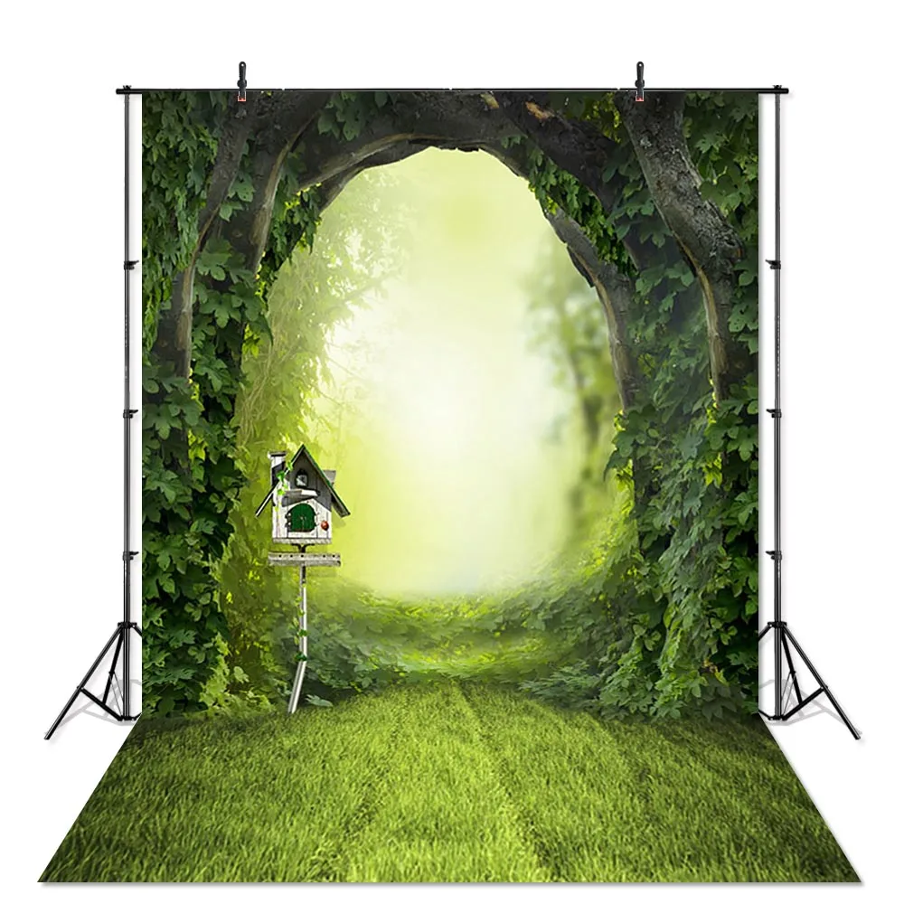 Spring Meadow Photography Background Fairy Garden Baby Newborn Portrait Green Backdrop Photoshoot Photo Studio | Электроника