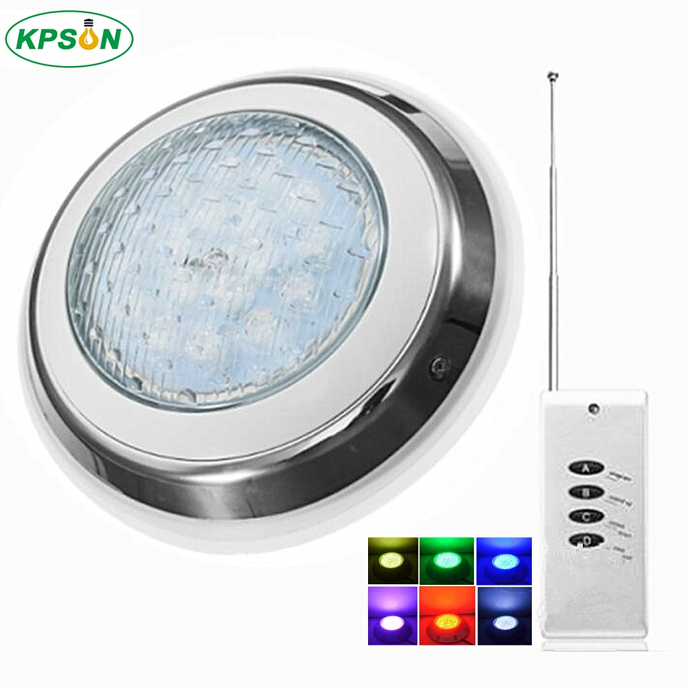 Underwater Lights RGB Surface Mounted LED Swimming Pool Light IP68 12V 18W Stainless Steel Lamp For Fountain Spa Pond_ (2)