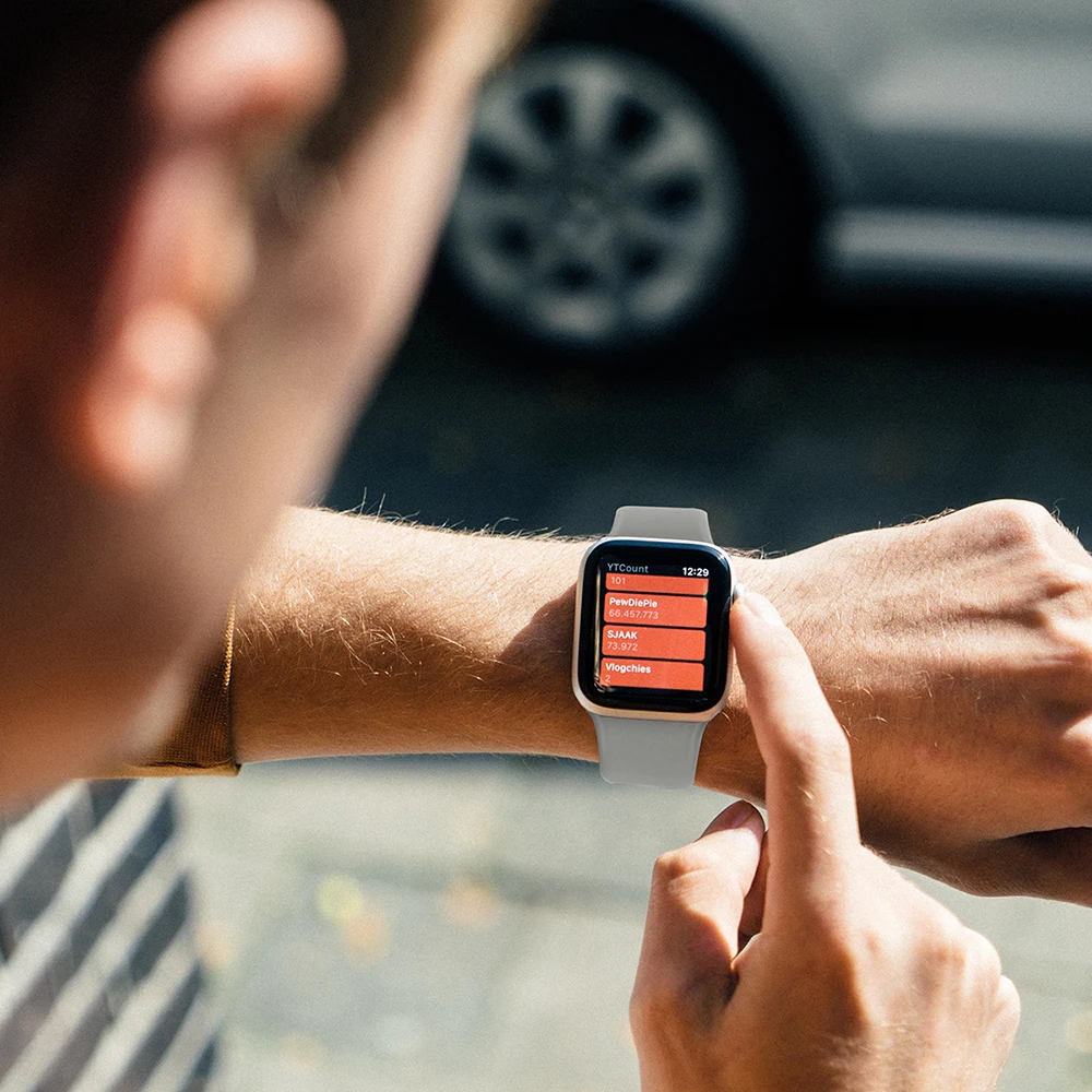 Ремешок резиновый эластичный для Apple watch силиконовый браслет соло часов iWatch series 6