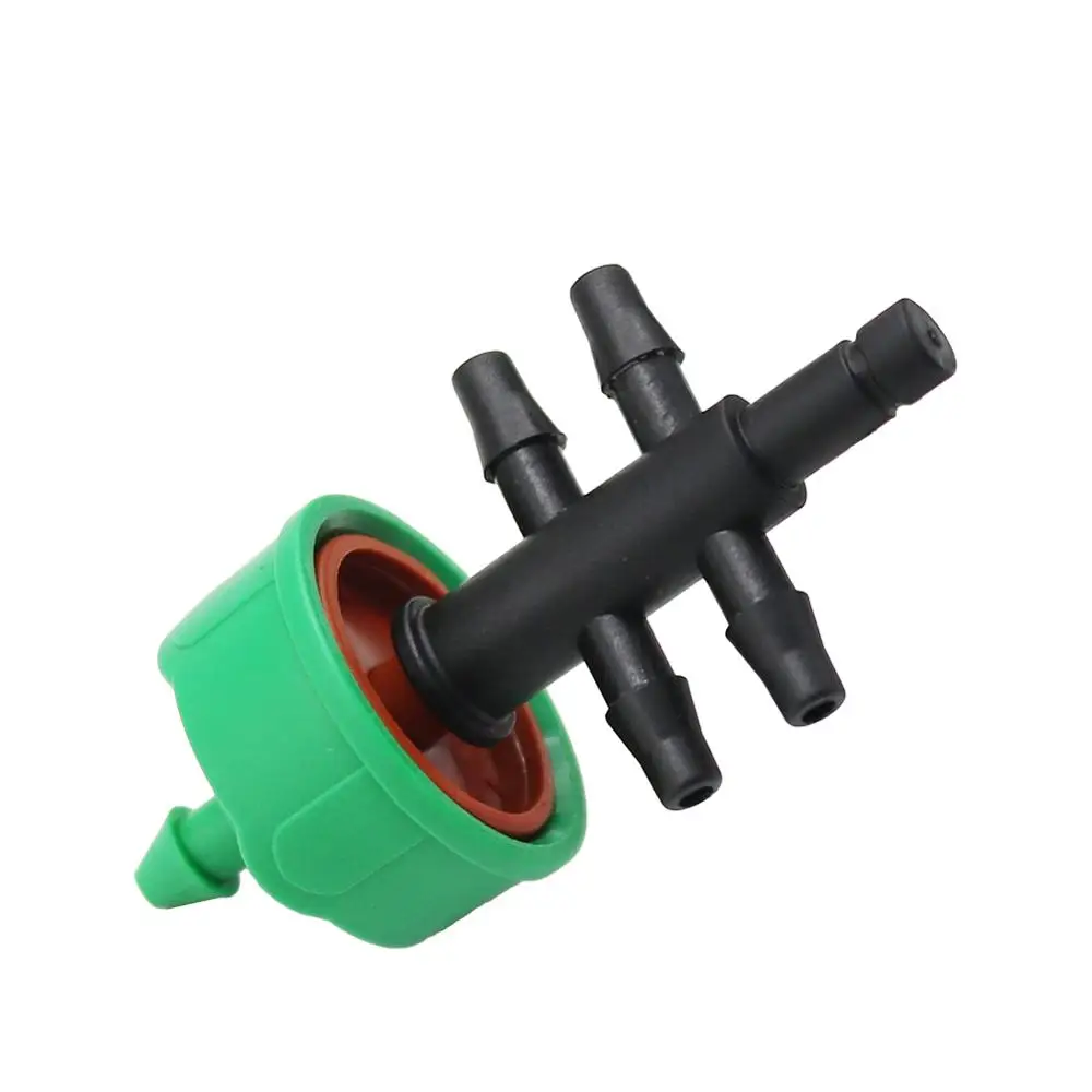

5 Sets 2L/4L/8L Steady Flow Dripper with 4-way 3/5mm Hose Splitters Garden Water Connector Current Regulator Drip Kit