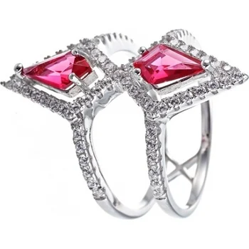 

Jay VI ring with glass and cubic zirconia