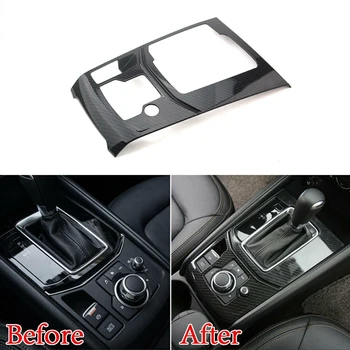 

Carbon Fiber Style ABS Interior Gear Shift Box Panel Cover Trim for Mazda CX-5 CX5 2017-2020