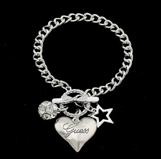 

2019 popular heart-shaped alloy bracelet