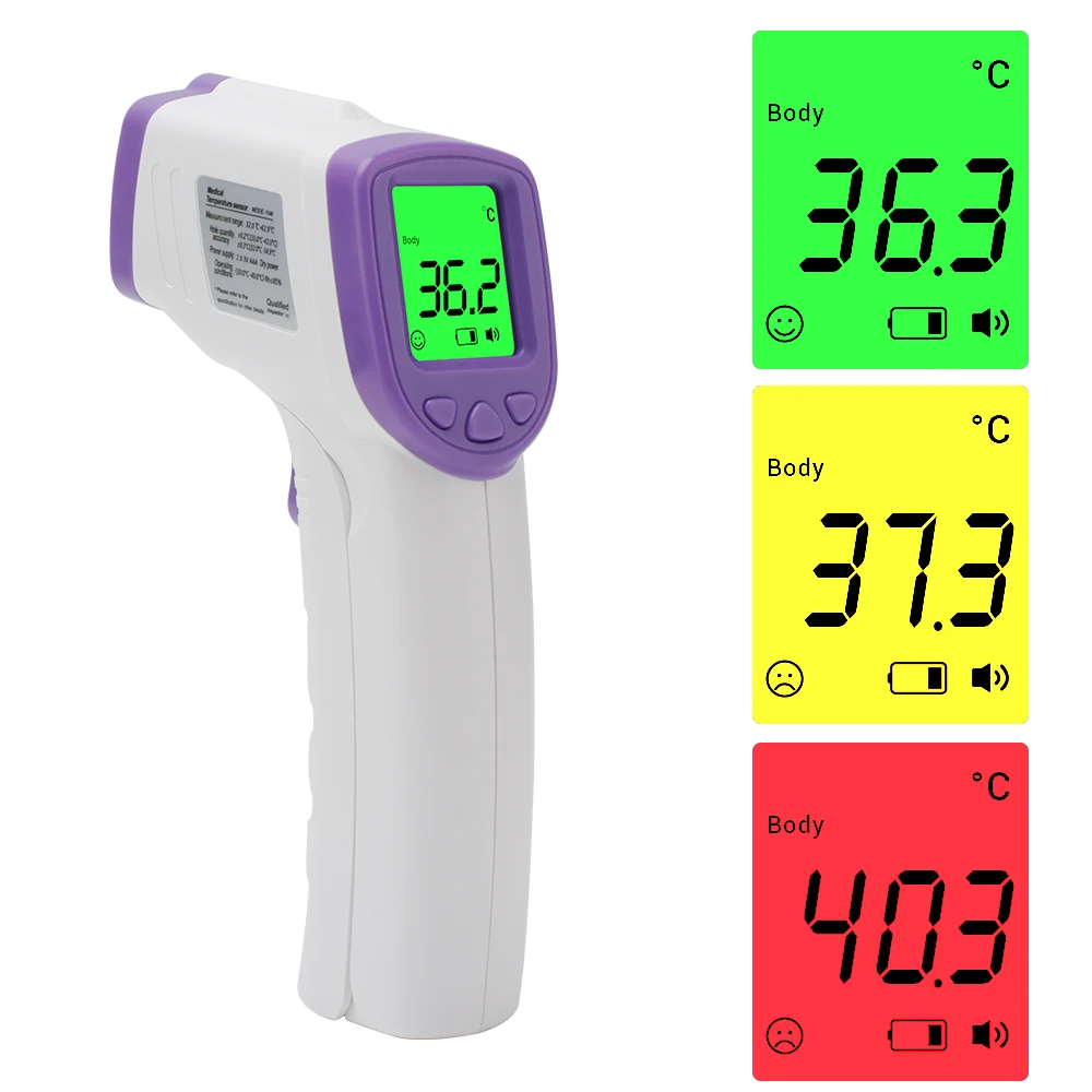 

Portable Medical Infrared High Accurate Body Thermometer Non-Contact Forehead Digital Body/Object Temperature Measure Baby Adult