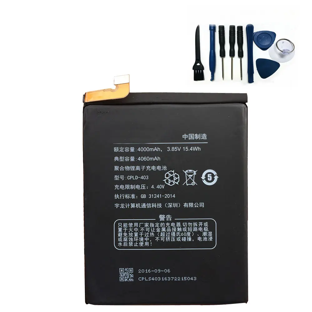 Оригинальная батарея для LeEco Letv le3 Le 3 LeRee Coolpad COOL1 dual CPLD-403/7/8/9 cool1C106-6 аккумулятор +