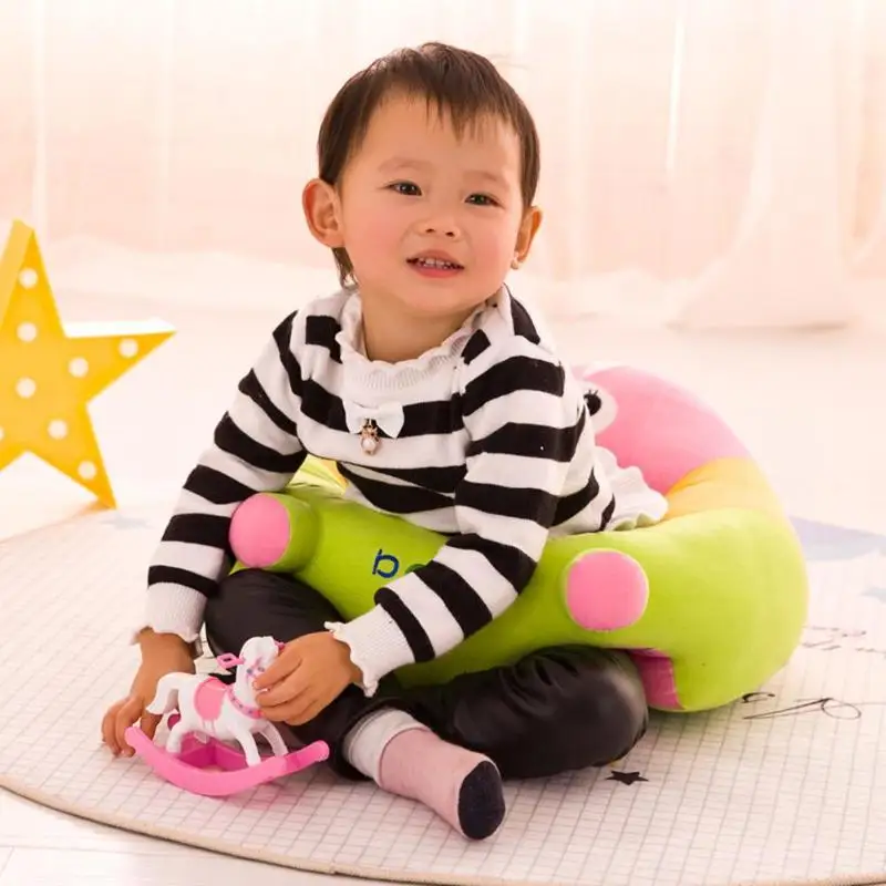 

Cute Baby Sofa Support Seat Cover Learning To Sit Chair Washable Cover